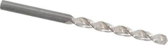 Guhring - 5.1mm 130° Cobalt Jobber Drill - Bright Finish, Right Hand Cut, Parabolic Flute, Straight Shank, 3-3/8" OAL, Standard Point - Industrial Tool & Supply