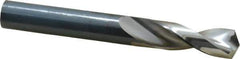 Guhring - 31/64" 130° Parabolic Flute High Speed Steel Screw Machine Drill Bit - Bright Finish, Right Hand Cut, 2" Flute Length, 4-1/32" OAL, Standard Point, Straight Shank - Industrial Tool & Supply