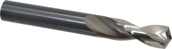 Guhring - 33/64" 130° Parabolic Flute High Speed Steel Screw Machine Drill Bit - Bright Finish, Right Hand Cut, 2" Flute Length, 4-1/32" OAL, Standard Point, Straight Shank - Industrial Tool & Supply