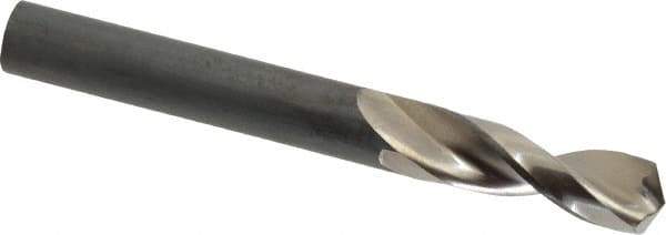 Guhring - 0.3677" 130° Parabolic Flute High Speed Steel Screw Machine Drill Bit - Bright Finish, Right Hand Cut, 1-9/16" Flute Length, 3-5/16" OAL, Standard Point, Straight Shank - Industrial Tool & Supply
