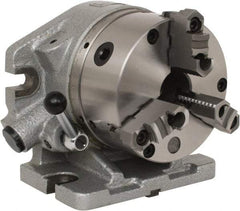 Phase II - 24 Position, 6" Chuck, Super Indexing Spacer - 5-1/8" High Centerline, 1.73" Chuck Through Hole - Industrial Tool & Supply