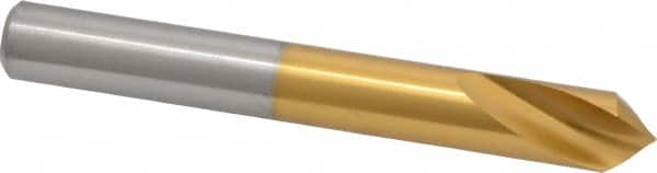 Guhring - 1/2" Body Diam, 90°, 102mm OAL, High Speed Steel Spotting Drill - Industrial Tool & Supply