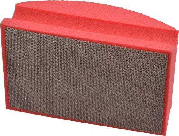 AMPLEX - Very Fine Grade, 200 Grit, Diamond Hand Pad - Red, 2-1/8" Wide x 3-1/2" Long x 1-1/2" Thick, Coated - Industrial Tool & Supply