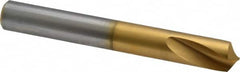 120° 102mm OAL High Speed Steel Spotting Drill TiN Finish, 30mm Flute Length, 12.7mm Shank Diam, RH Cut, Series 567