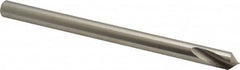 90° 5-13/64″ OAL High Speed Steel Spotting Drill Bright/Uncoated, 0.98″ Flute Length, 3/8″ Shank Diam, RH Cut, Series 559