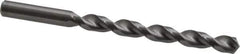 Guhring - 21/64" 130° Solid Carbide Jobber Drill - Bright Finish, Right Hand Cut, Parabolic Flute, Straight Shank, 4-5/8" OAL, Standard Point - Industrial Tool & Supply