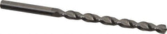 Guhring - #7 130° Solid Carbide Jobber Drill - Bright Finish, Right Hand Cut, Parabolic Flute, Straight Shank, 3-5/8" OAL, Standard Point - Industrial Tool & Supply