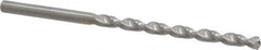 Guhring - #24 130° Solid Carbide Jobber Drill - Bright Finish, Right Hand Cut, Parabolic Flute, Straight Shank, 3-1/8" OAL, Standard Point - Industrial Tool & Supply
