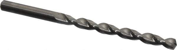 Guhring - Letter F 130° Solid Carbide Jobber Drill - Bright Finish, Right Hand Cut, Parabolic Flute, Straight Shank, 4-1/8" OAL, Standard Point - Industrial Tool & Supply