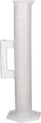 Bel-Art - 1,000 ml Polypropylene Graduated Cylinder - 10 ml Graduation, 2-17/32" Diam x 17-19/64" High - Industrial Tool & Supply