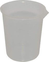 Bel-Art - 1,000 ml Polypropylene Graduated Beaker - 100 ml Graduation, 5-1/8" Diam x 5-15/16" High - Industrial Tool & Supply