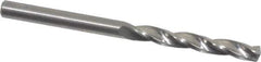 Guhring - #25 150° Solid Carbide Jobber Drill - Bright Finish, Right Hand Cut, Spiral Flute, Straight Shank, 55mm OAL, Standard Point - Industrial Tool & Supply