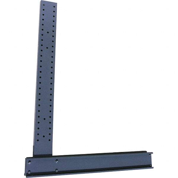 Made in USA - 10' High Single Sided Upright Cantilever Rack - 10,300 Lb Capacity, 50" Base Length - Industrial Tool & Supply