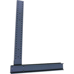 Made in USA - 8' High Single Sided Upright Cantilever Rack - 10,600 Lb Capacity, 50" Base Length - Industrial Tool & Supply