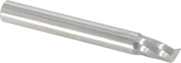 Onsrud - 1/4" Cutting Diam x 3/8" Length of Cut, 1 Flute, Upcut Spiral Router Bit - Uncoated, Right Hand Cut, Solid Carbide, 2" OAL x 1/4" Shank Diam, Single Edge, 21° Helix Angle - Industrial Tool & Supply