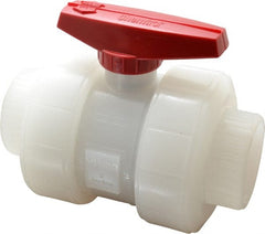 NIBCO - 2" Pipe, Full Port, Polypropylene True Union Design Ball Valve - Industrial Tool & Supply