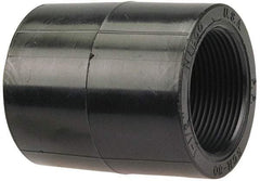 NIBCO - 1/2" Polypropylene Plastic Pipe Coupling - Schedule 80, FPT x FPT End Connections - Industrial Tool & Supply