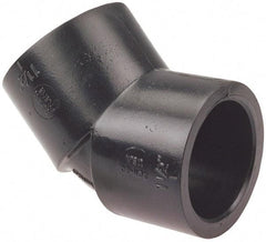 NIBCO - 1/2" Polypropylene Plastic Pipe 45° Elbow - Schedule 80, S x S End Connections - Industrial Tool & Supply