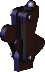 De-Sta-Co - 5,058 Lb Holding Capacity, Vertical Handle, Manual Hold Down Toggle Clamp - 200° Bar Opening, Weldable Base, Oxide Finish, Forged Alloy Steel - Industrial Tool & Supply