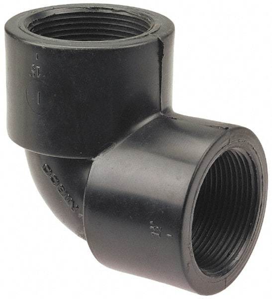 NIBCO - 1-1/4" Polypropylene Plastic Pipe Fitting - FPT x FPT End Connections - Industrial Tool & Supply