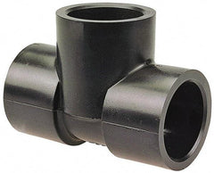 NIBCO - 1/2" Polypropylene Plastic Pipe Socket Tee - Schedule 80, S x S x S End Connections - Industrial Tool & Supply