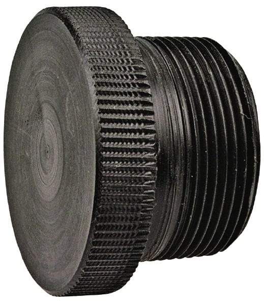 NIBCO - 1-1/2" Polypropylene Plastic Pipe Threaded Plug - Schedule 80, MPT End Connections - Industrial Tool & Supply