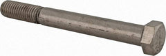 Value Collection - 9/16-12 UNC, 5" Length Under Head Hex Head Cap Screw - Partially Threaded, Grade 18-8 Stainless Steel, Uncoated, 13/16" Hex - Industrial Tool & Supply