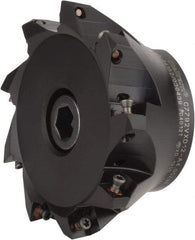 Kennametal - 4" Cut Diam, 0.098" Max Depth, 1-1/4" Arbor Hole, 9 Inserts, XD 12 Insert Style, Indexable Copy Face Mill - C7792VXD12-A4.00Z09R Cutter Style, 1.97" High, Through Coolant, Series 7792 - Industrial Tool & Supply