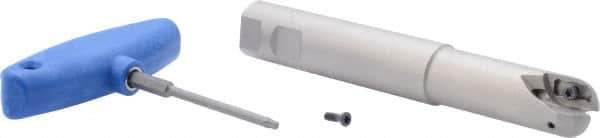 Iscar - 1" Cut Diam, 0.79" Max Depth of Cut, 1" Shank Diam, 6.7" OAL, Indexable Ball Nose End Mill - 2-3/4" Head Length, Straight Shank, BCM Toolholder, BCR... Insert - Industrial Tool & Supply