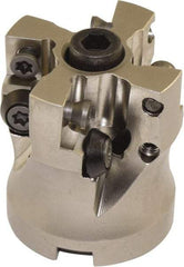 Millstar - 1-1/2" Cutter Diam, 0.04" Max Depth of Cut, Indexable High-Feed Face Mill - 1/2" Arbor Hole Diam - Industrial Tool & Supply
