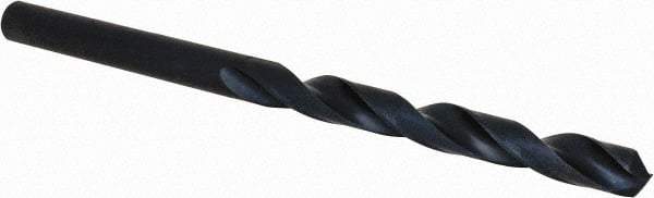 Guhring - #8 118° Cobalt Jobber Drill - Oxide Finish, Right Hand Cut, Spiral Flute, Straight Shank, 86mm OAL, Standard Point - Industrial Tool & Supply