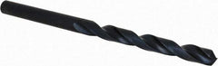Guhring - #8 118° Cobalt Jobber Drill - Oxide Finish, Right Hand Cut, Spiral Flute, Straight Shank, 86mm OAL, Standard Point - Industrial Tool & Supply