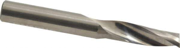 Onsrud - 3/8" Cutting Diam x 1-1/8" Length of Cut, 1 Flute, Upcut Spiral Router Bit - Uncoated, Right Hand Cut, Solid Carbide, 3" OAL x 3/8" Shank Diam, Single Edge, 21° Helix Angle - Industrial Tool & Supply