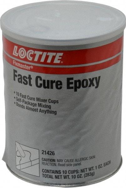 Loctite - 1 oz Can Two Part Epoxy - 5 min Working Time, 1,955 psi Shear Strength, Series Fixmaster - Industrial Tool & Supply