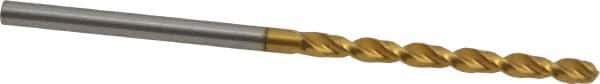 Guhring - 2.3mm 130° Cobalt Jobber Drill - TiN Finish, Right Hand Cut, Parabolic Flute, Straight Shank, 2-3/32" OAL, Standard Point - Industrial Tool & Supply