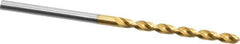 Guhring - 2.45mm 130° Cobalt Jobber Drill - TiN Finish, Right Hand Cut, Parabolic Flute, Straight Shank, 2-1/4" OAL, Standard Point - Industrial Tool & Supply