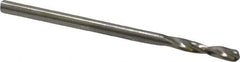 Guhring - 2.05mm 130° Parabolic Flute High Speed Steel Screw Machine Drill Bit - Bright Finish, Right Hand Cut, 12mm Flute Length, 38mm OAL, Standard Point, Straight Shank - Industrial Tool & Supply