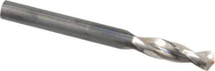 Guhring - 6mm 130° Parabolic Flute High Speed Steel Screw Machine Drill Bit - Bright Finish, Right Hand Cut, 28mm Flute Length, 66mm OAL, Standard Point, Straight Shank - Industrial Tool & Supply