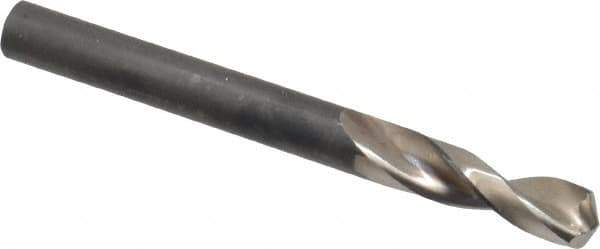 Guhring - 6.6mm 130° Parabolic Flute High Speed Steel Screw Machine Drill Bit - Bright Finish, Right Hand Cut, 31mm Flute Length, 70mm OAL, Standard Point, Straight Shank - Industrial Tool & Supply