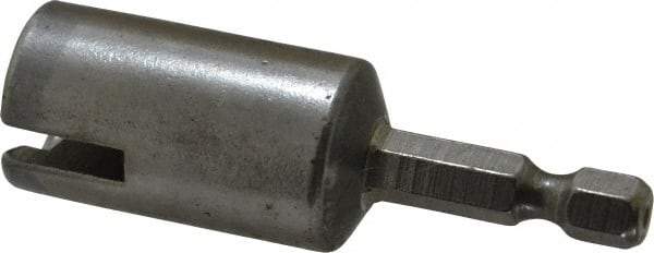 Made in USA - Wing Nut Driver - 1/4" Hex Drive, 2-3/8" OAL - Industrial Tool & Supply