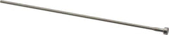 Gibraltar - 3/32" Pin Diam, 1/4" Head Diam x 1/8" Head Height, 6" OAL, Shoulder Ejector Pin - Steel, 5-1/2" Pin Length - Industrial Tool & Supply