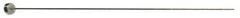 Gibraltar - 14mm Pin Diam, 22mm Head Diam x 7mm Head Height, 400mm OAL, Straight Ejector Pin - Steel, 393mm Pin Length - Industrial Tool & Supply