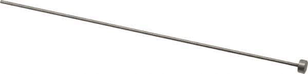 Gibraltar - 1/16" Pin Diam, 1/4" Head Diam x 1/8" Head Height, 6" OAL, Straight Ejector Pin - Steel, 5-7/8" Pin Length - Industrial Tool & Supply