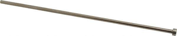 Gibraltar - 13/64" Pin Diam, 3/8" Head Diam x 3/16" Head Height, 10" OAL, Straight Ejector Pin - Steel, 9-13/16" Pin Length - Industrial Tool & Supply