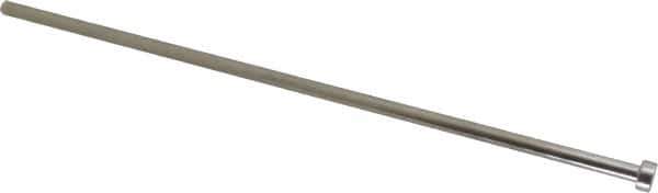 Gibraltar - 15/64" Pin Diam, 13/32" Head Diam x 3/16" Head Height, 10" OAL, Straight Ejector Pin - Steel, 9-13/16" Pin Length - Industrial Tool & Supply