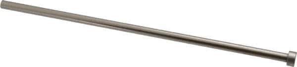 Gibraltar - 19/64" Pin Diam, 1/2" Head Diam x 1/4" Head Height, 10" OAL, Straight Ejector Pin - Steel, 9-3/4" Pin Length - Industrial Tool & Supply