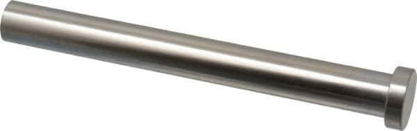 Gibraltar - 5/8" Pin Diam, 7/8" Head Diam x 1/4" Head Height, 6" OAL, Straight Ejector Pin - Steel, 5-3/4" Pin Length - Industrial Tool & Supply