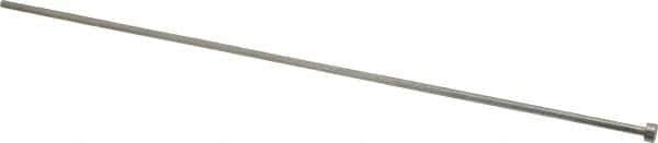 Made in USA - 1/8" Pin Diam, 1/4" Head Diam x 1/8" Head Height, 10" OAL, Hard Core Pin - Steel, 9-7/8" Pin Length - Industrial Tool & Supply