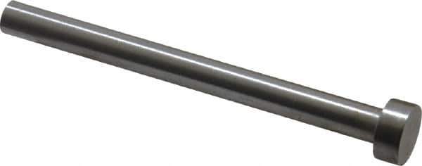 Gibraltar - 1/4" Pin Diam, 7/16" Head Diam x 3/16" Head Height, 3" OAL, Hard Core Pin - Steel, 2-13/16" Pin Length - Industrial Tool & Supply