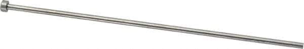 Gibraltar - 2mm Pin Diam, 4mm Head Diam x 2mm Head Height, 100mm OAL, Straight Ejector Pin - Steel, 98mm Pin Length - Industrial Tool & Supply